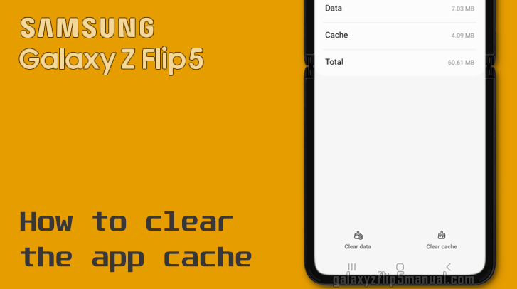 clear cache samsung flip 5